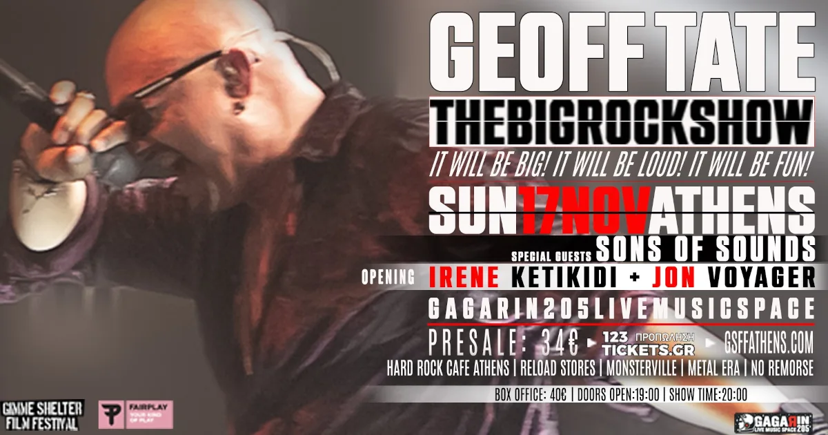 Geoff Tate - The Big Rock Show Live in Athens